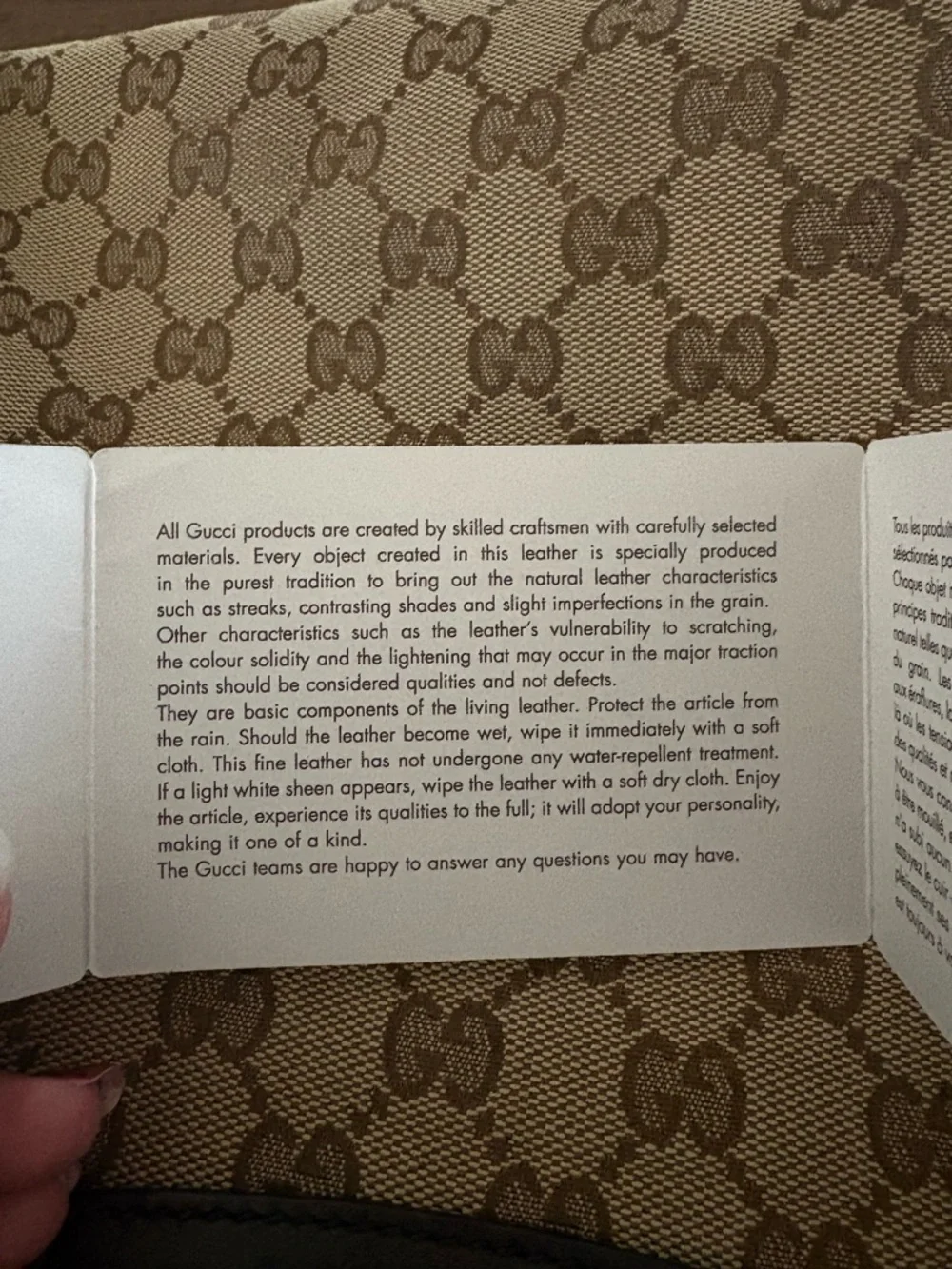 Gucci Beige Brown GG Canvas Shoulder Hobo with Dark Brown Leather Trim - Picture 10 of 12